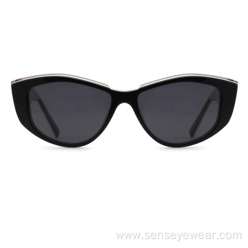 Women Cat Eye Acetate Polarized Sun Glasses Sunglasses